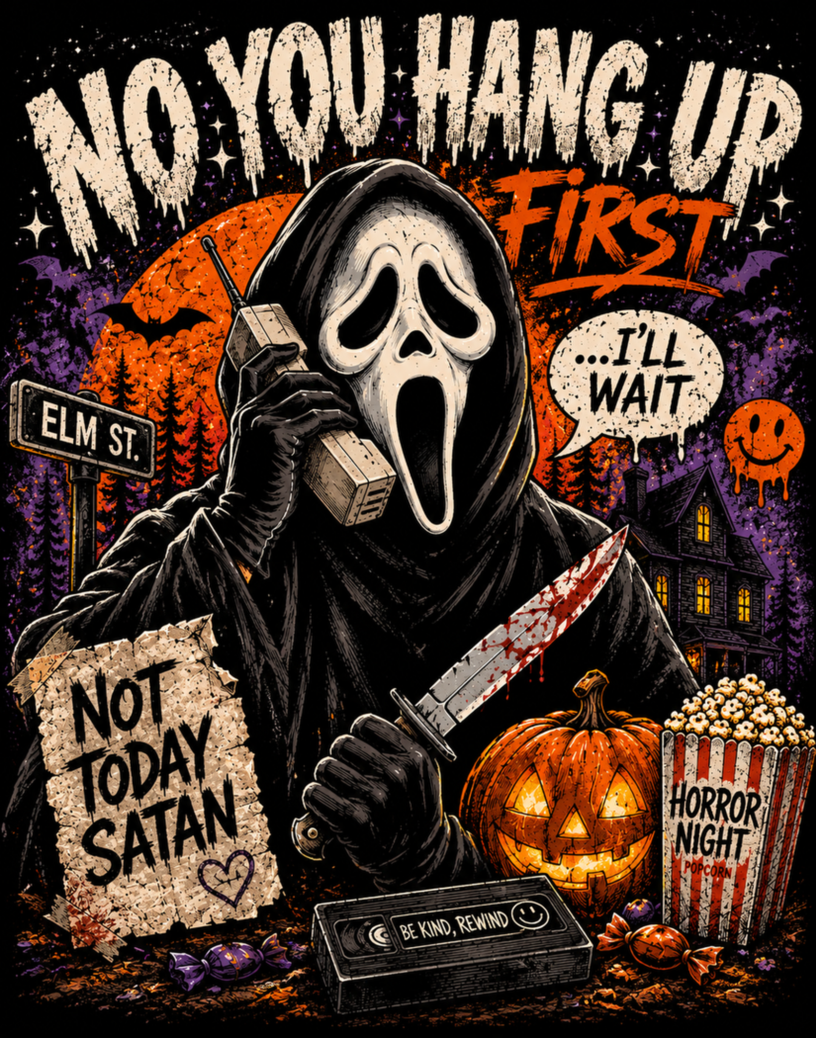 Halloween limited Ghostface horror graphic