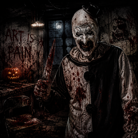Halloween limited clown horror graphic